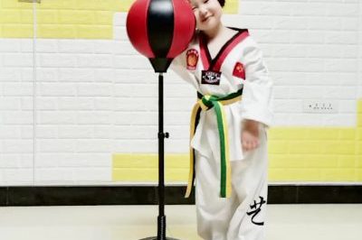 Adjustable height kids boxing ball (4)