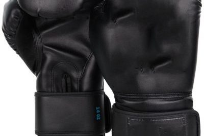 Heavy duty leather Pu boxing gloves (1)