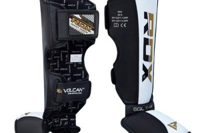 High quality leather gel shin guards (5)