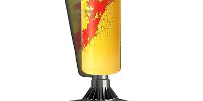 Yellow thickened and weighted design punching bag (6)