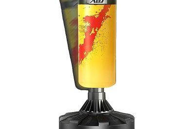 Yellow thickened and weighted design punching bag (6)