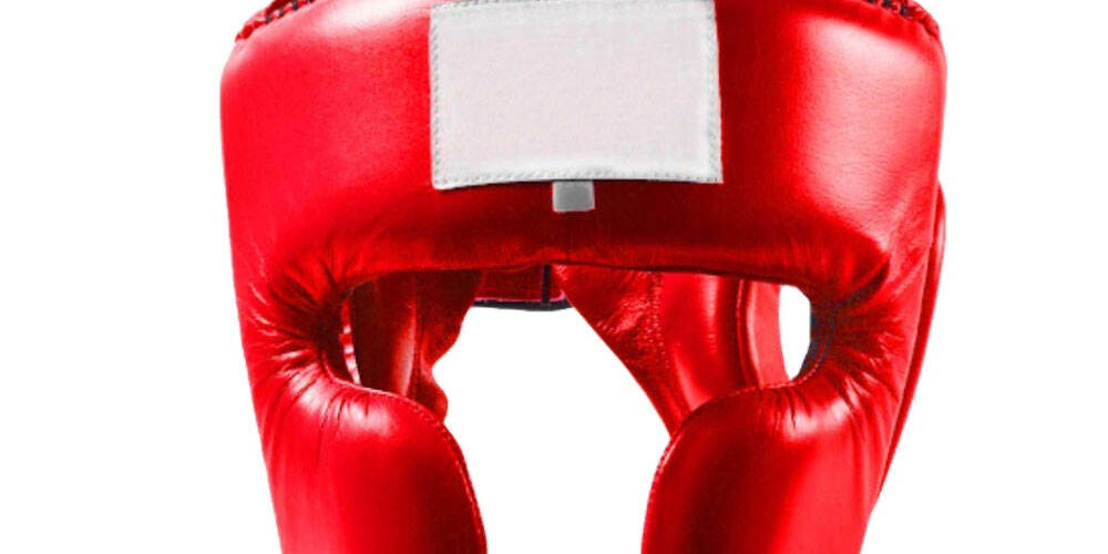 Premium Leather Boxing Headgear Helmet