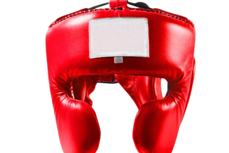 Premium Leather Boxing Headgear Helmet
